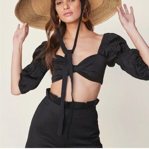 LPA Linen Cotton Crop Top